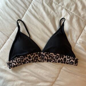 Leopard bikini top